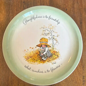 Holly Hobbie collectors plate 10”diameter EUC